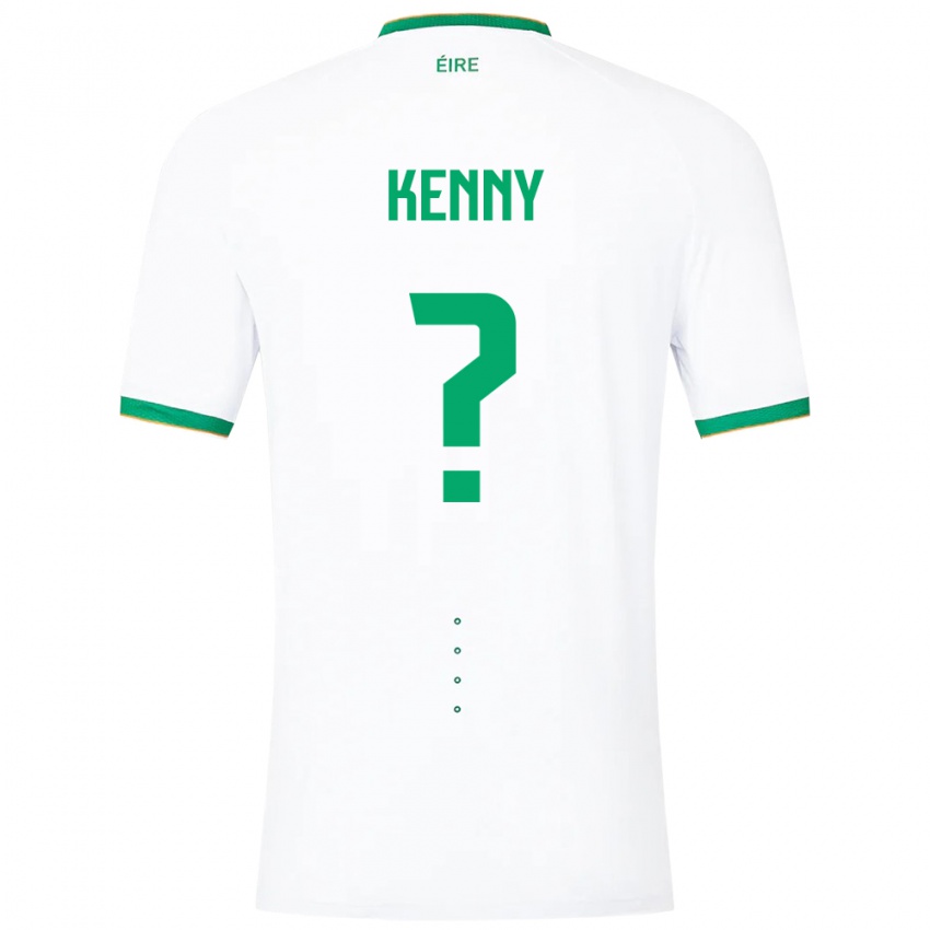 Dames Ierland Johnny Kenny #0 Wit Uitshirt Uittenue 24-26 T-Shirt