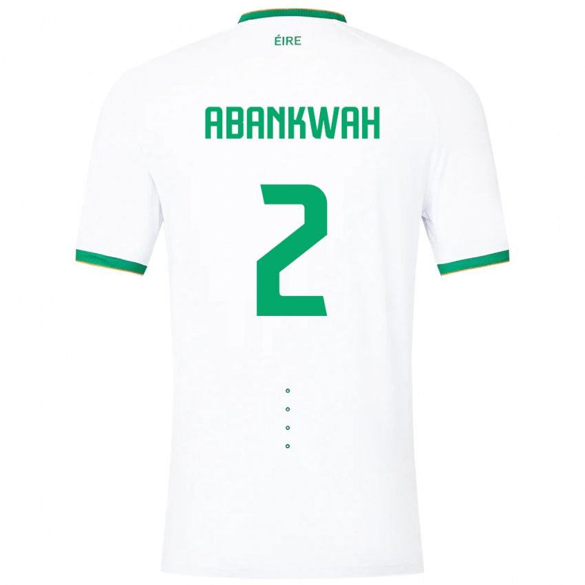 Dames Ierland James Abankwah #2 Wit Uitshirt Uittenue 24-26 T-Shirt