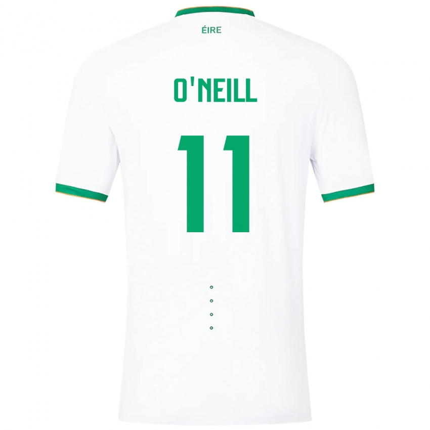 Dames Ierland Ollie O'neill #11 Wit Uitshirt Uittenue 24-26 T-Shirt