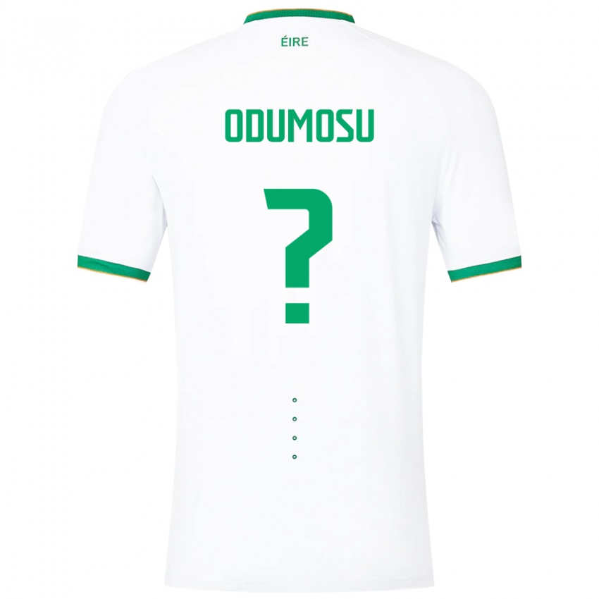 Dames Ierland David Odumosu #0 Wit Uitshirt Uittenue 24-26 T-Shirt