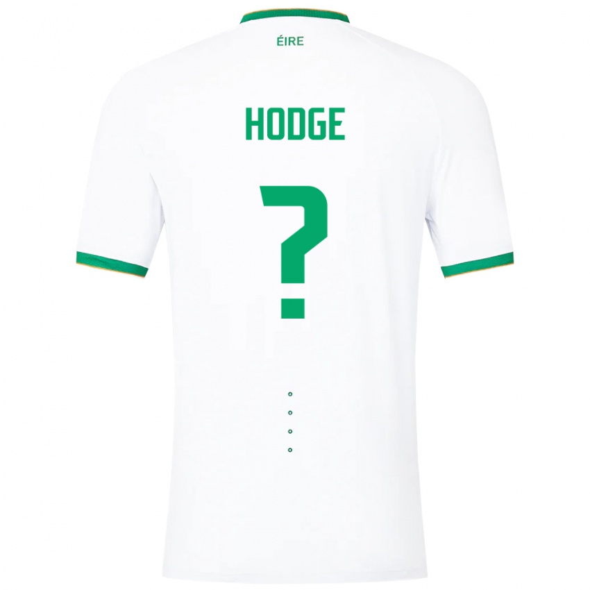 Dames Ierland Joe Hodge #0 Wit Uitshirt Uittenue 24-26 T-Shirt