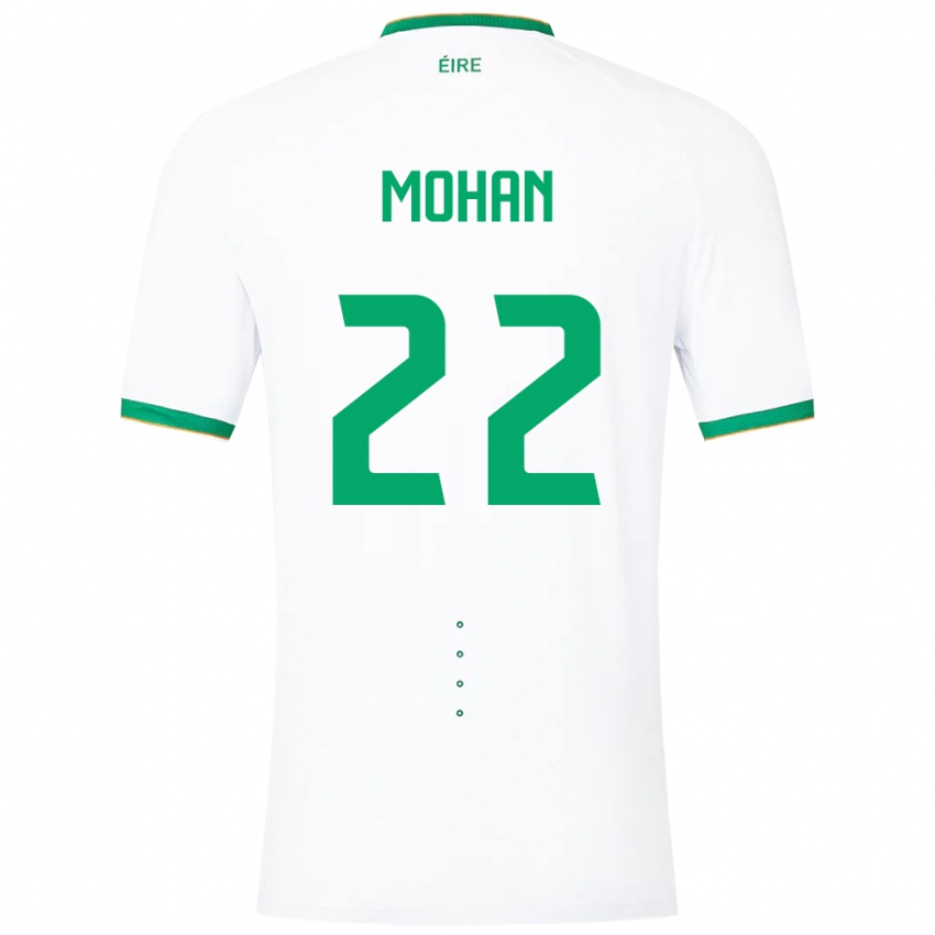 Dames Ierland Stephen Mohan #22 Wit Uitshirt Uittenue 24-26 T-Shirt