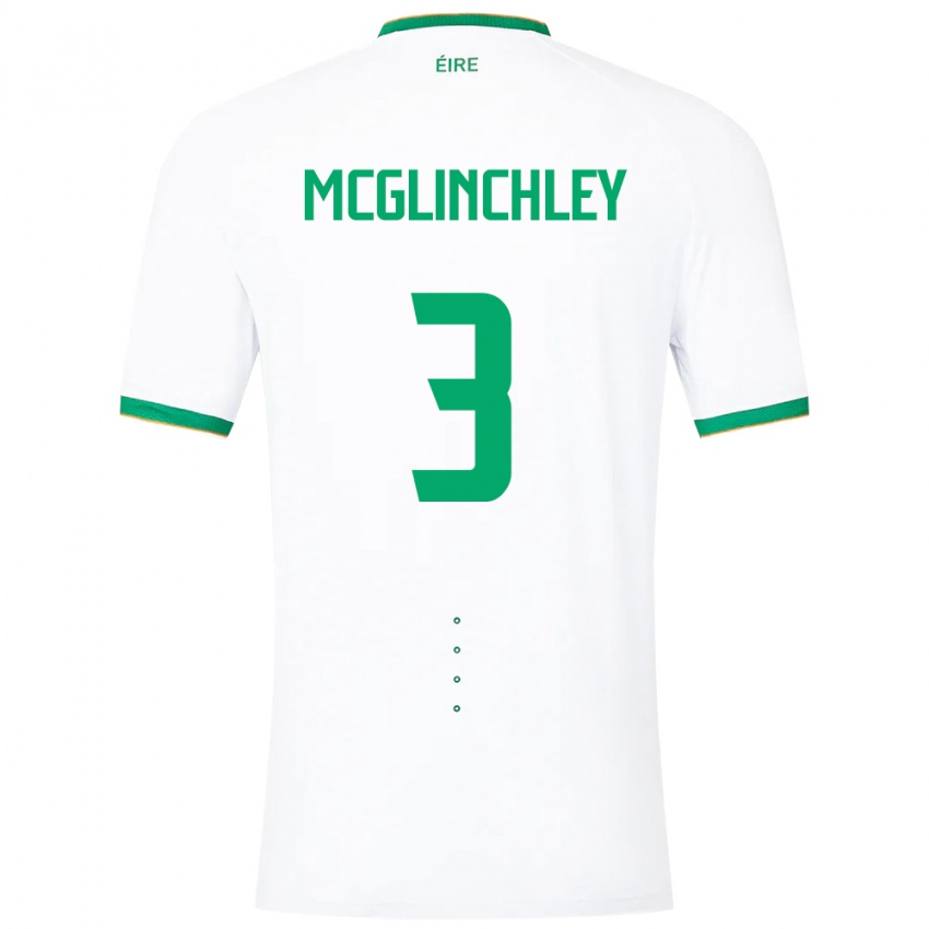 Dames Ierland Harry Mcglinchley #3 Wit Uitshirt Uittenue 24-26 T-Shirt