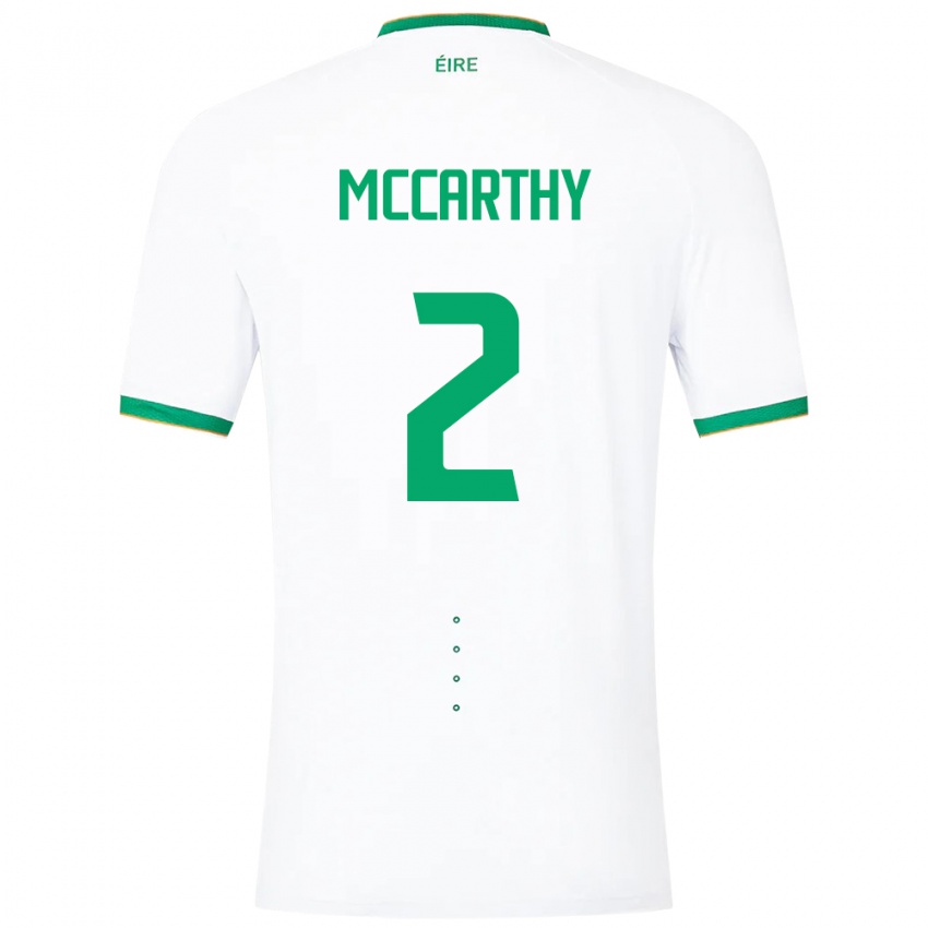 Dames Ierland Savannah Mccarthy #2 Wit Uitshirt Uittenue 24-26 T-Shirt