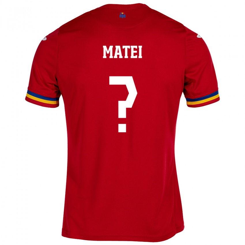 Dames Roemenië David Matei #0 Rood Uitshirt Uittenue 24-26 T-Shirt