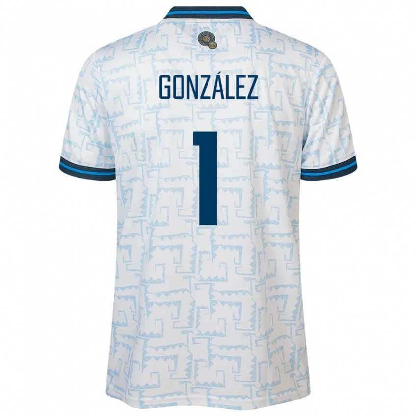 Dames El Salvador Mario González #1 Wit Uitshirt Uittenue 24-26 T-Shirt