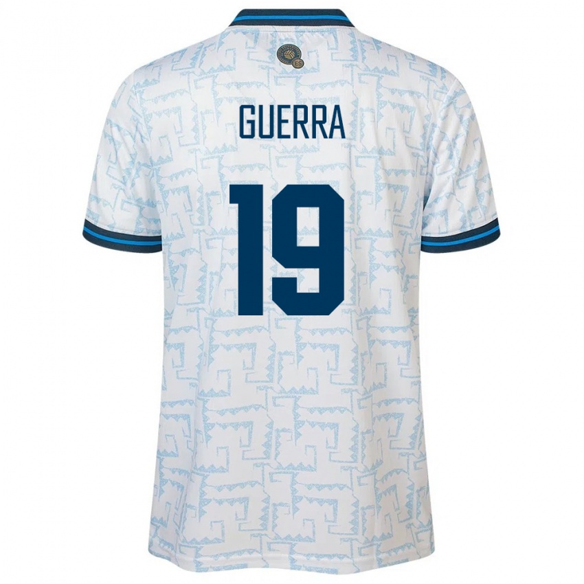 Dames El Salvador Steven Guerra #19 Wit Uitshirt Uittenue 24-26 T-Shirt