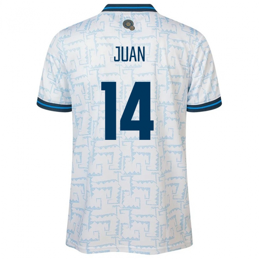 Dames El Salvador Juan Sánchez #14 Wit Uitshirt Uittenue 24-26 T-Shirt