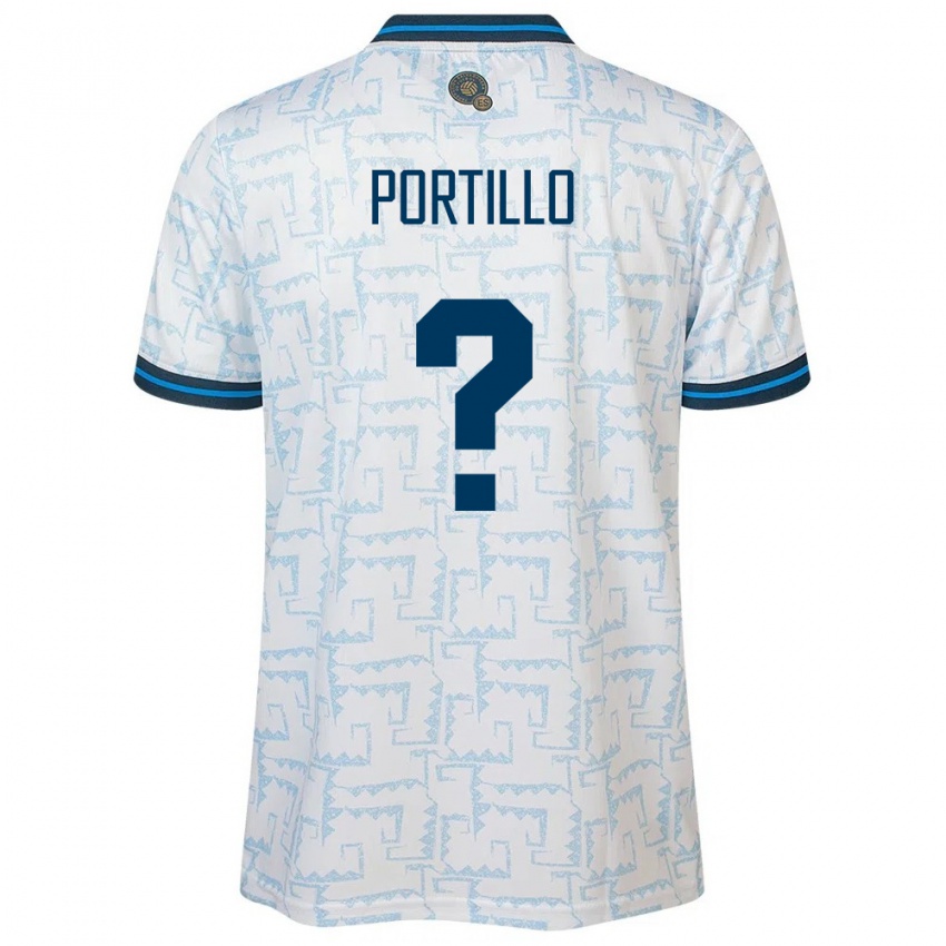 Dames El Salvador Cristian Portillo #0 Wit Uitshirt Uittenue 24-26 T-Shirt