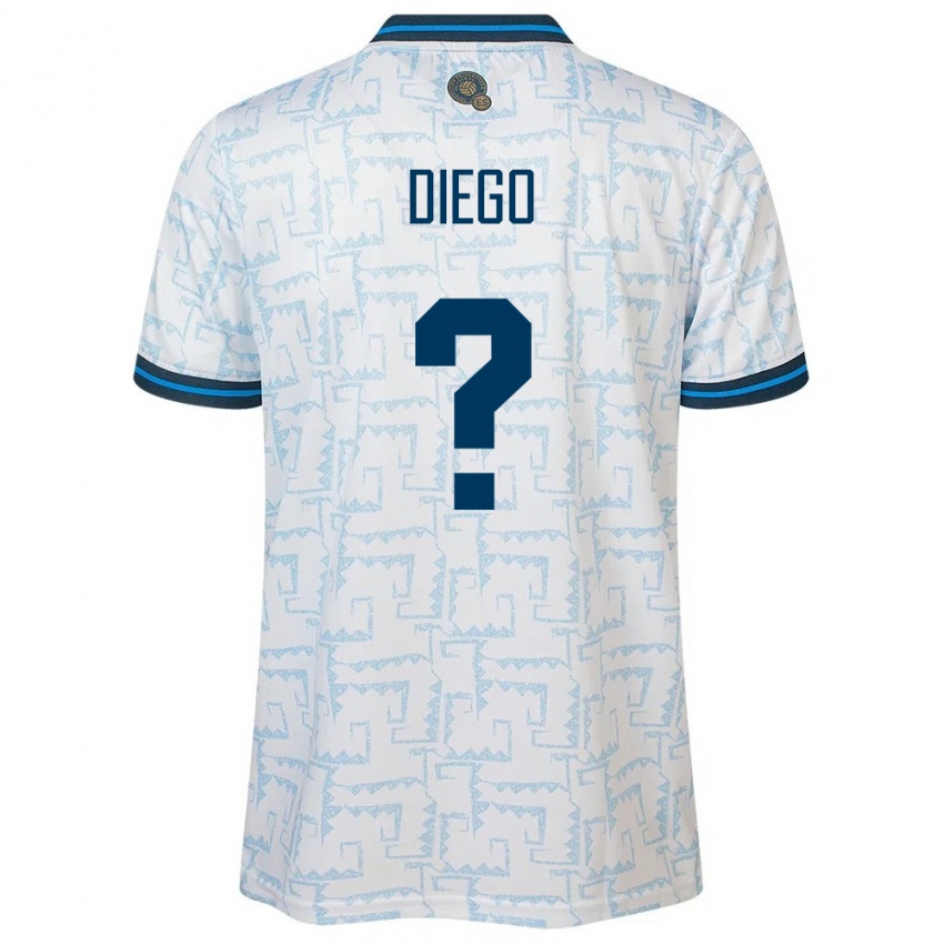 Dames El Salvador Diego Vásquez #0 Wit Uitshirt Uittenue 24-26 T-Shirt