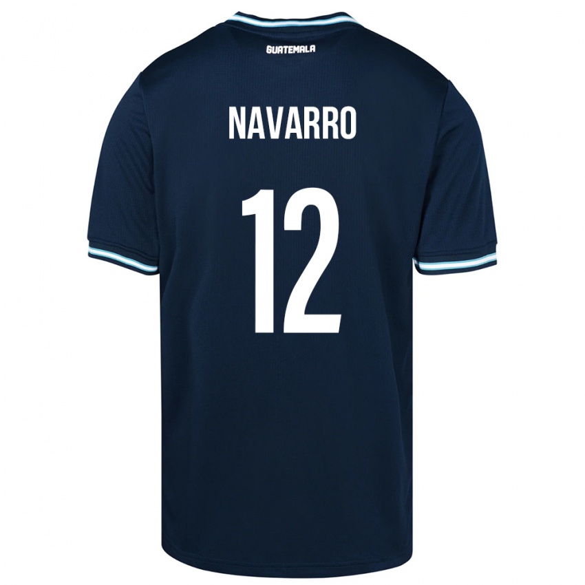 Dames Guatemala Kenderson Navarro #12 Blauw Uitshirt Uittenue 24-26 T-Shirt