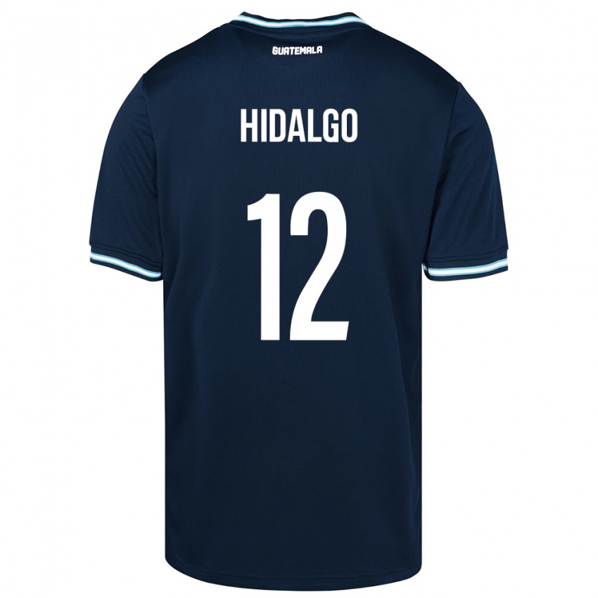 Dames Guatemala Angie Hidalgo #12 Blauw Uitshirt Uittenue 24-26 T-Shirt