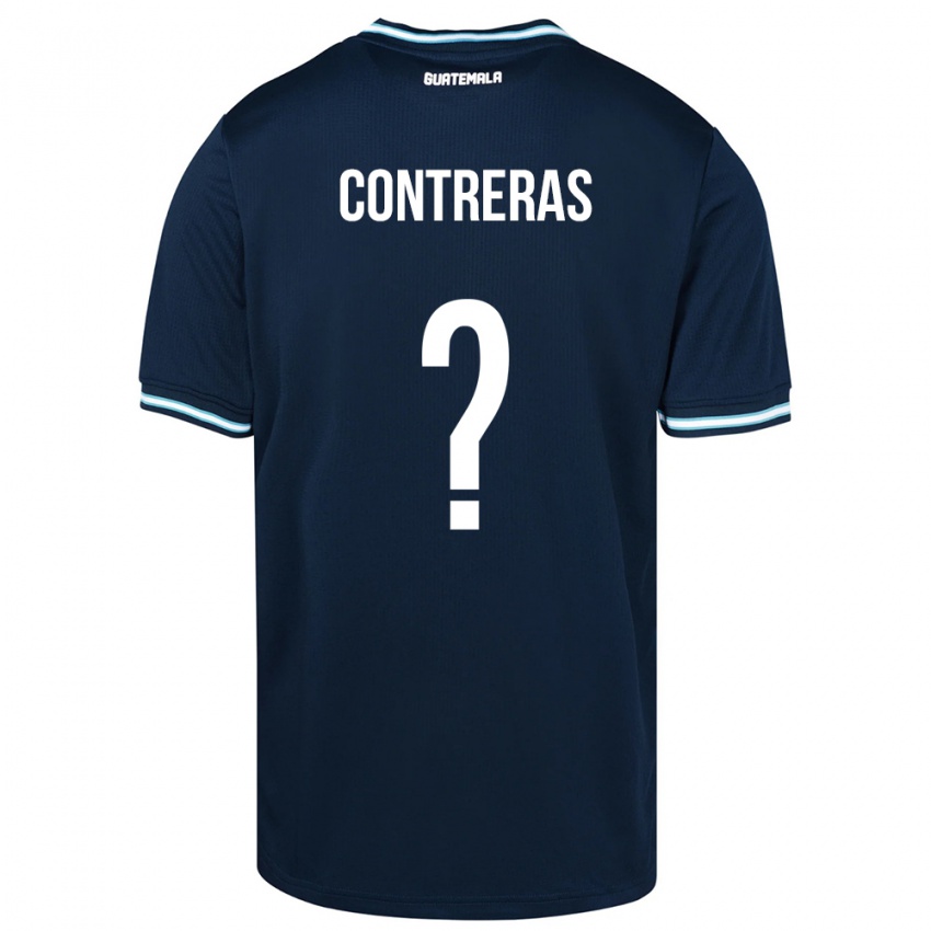 Dames Guatemala Betzael Contreras #0 Blauw Uitshirt Uittenue 24-26 T-Shirt