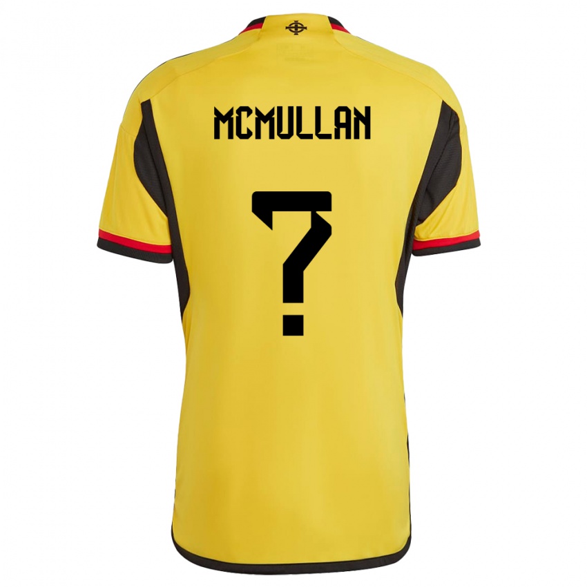 Dames Noord-Ierland Stephen Mcmullan #0 Wit Uitshirt Uittenue 24-26 T-Shirt