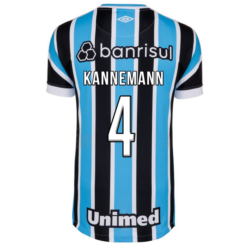 Kinderen Walter Kannemann #4 Blauw Thuisshirt Thuistenue 2023/24 T-Shirt