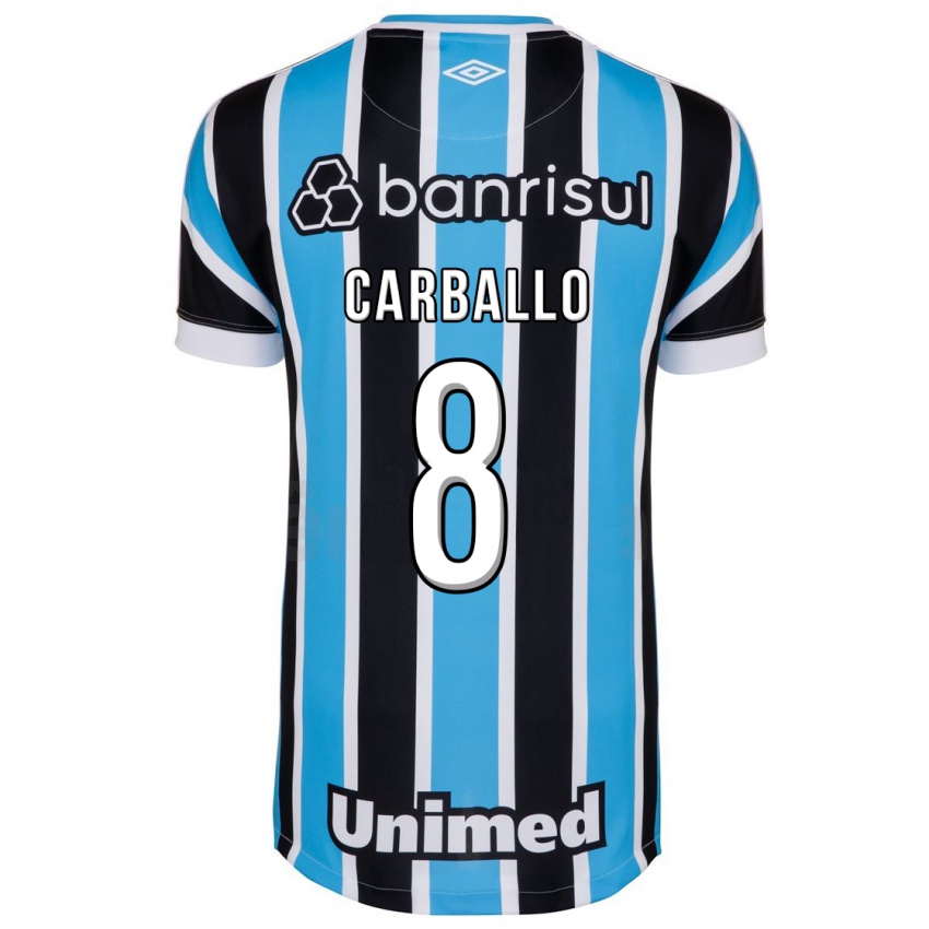 Kinderen Felipe Carballo #8 Blauw Thuisshirt Thuistenue 2023/24 T-Shirt