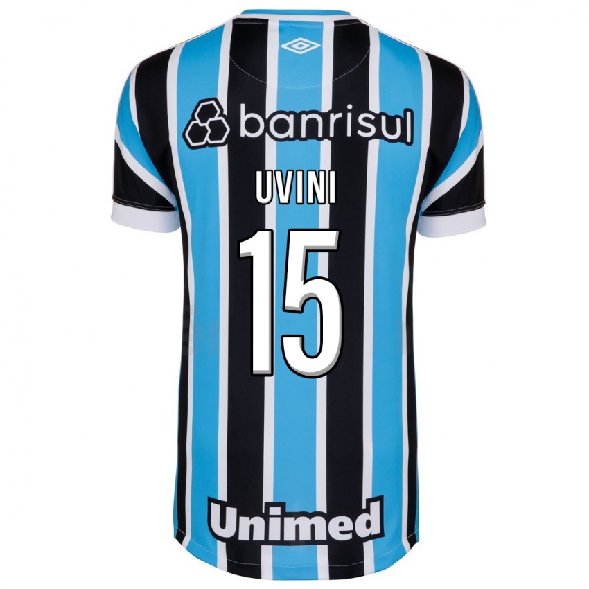 Kinderen Bruno Uvini #15 Blauw Thuisshirt Thuistenue 2023/24 T-Shirt