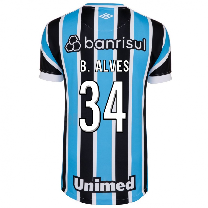 Kinderen Bruno Alves #34 Blauw Thuisshirt Thuistenue 2023/24 T-Shirt