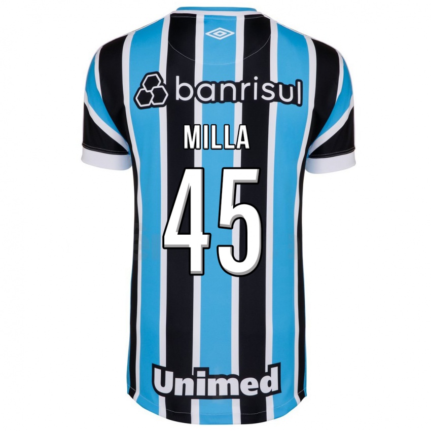 Kinderen Lucas Milla #45 Blauw Thuisshirt Thuistenue 2023/24 T-Shirt