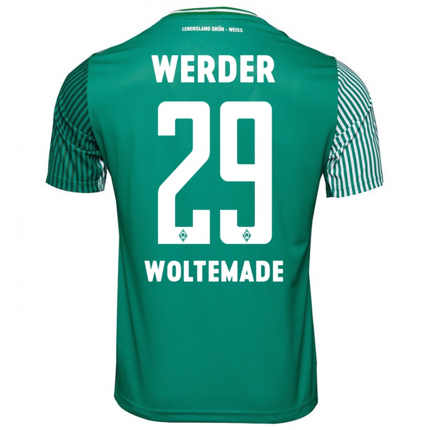 Kinderen Nick Woltemade #29 Groente Thuisshirt Thuistenue 2023/24 T-Shirt