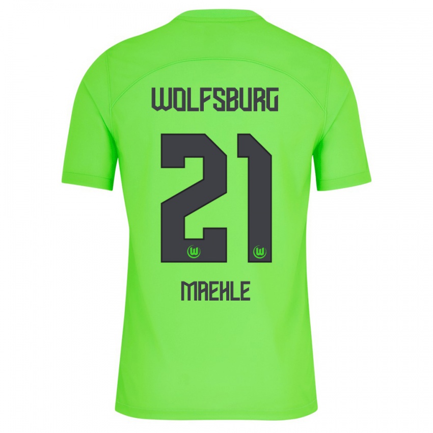 Kinderen Joakim Maehle #21 Groente Thuisshirt Thuistenue 2023/24 T-Shirt