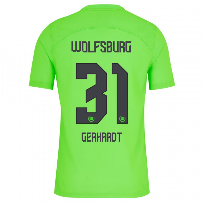 Kinderen Yannick Gerhardt #31 Groente Thuisshirt Thuistenue 2023/24 T-Shirt