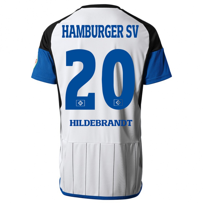 Kinderen Tjark Hildebrandt #20 Wit Thuisshirt Thuistenue 2023/24 T-Shirt