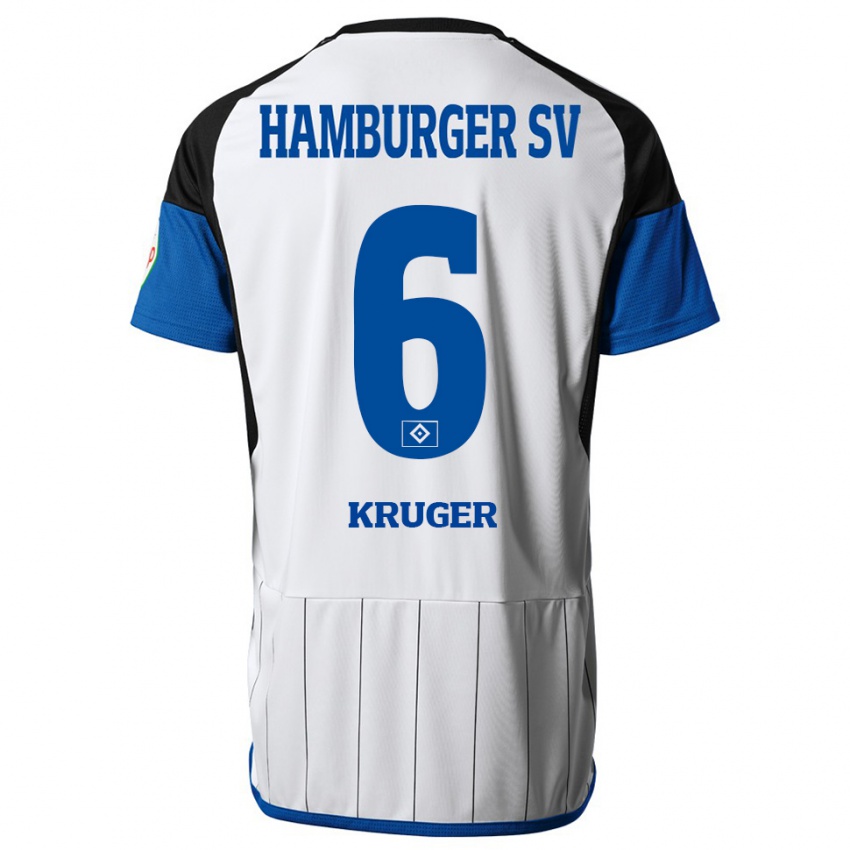 Kinderen Artur Krüger #6 Wit Thuisshirt Thuistenue 2023/24 T-Shirt