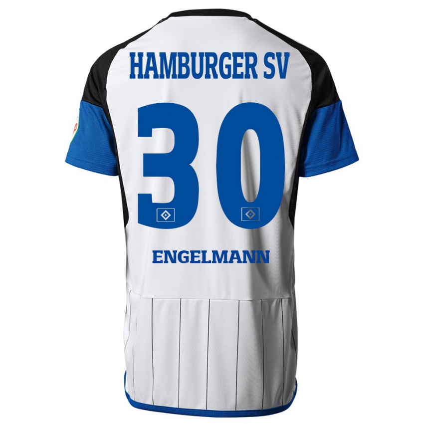 Kinderen Timon Engelmann #30 Wit Thuisshirt Thuistenue 2023/24 T-Shirt