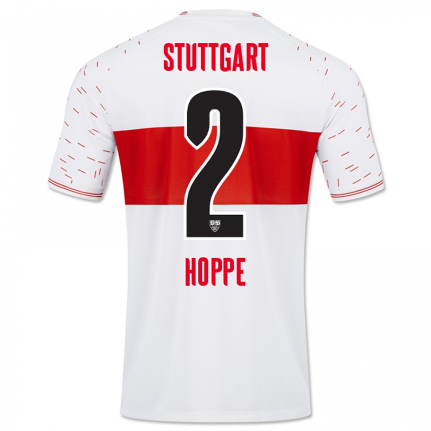 Kinderen Mattis Hoppe #2 Wit Thuisshirt Thuistenue 2023/24 T-Shirt