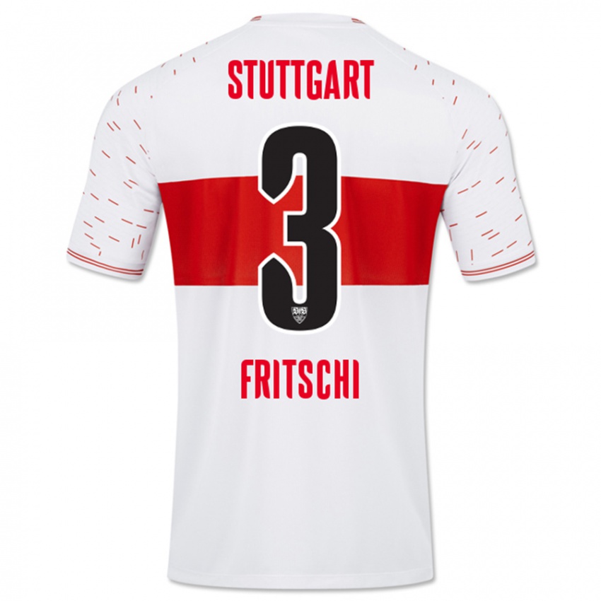 Kinderen Paulo Fritschi #3 Wit Thuisshirt Thuistenue 2023/24 T-Shirt