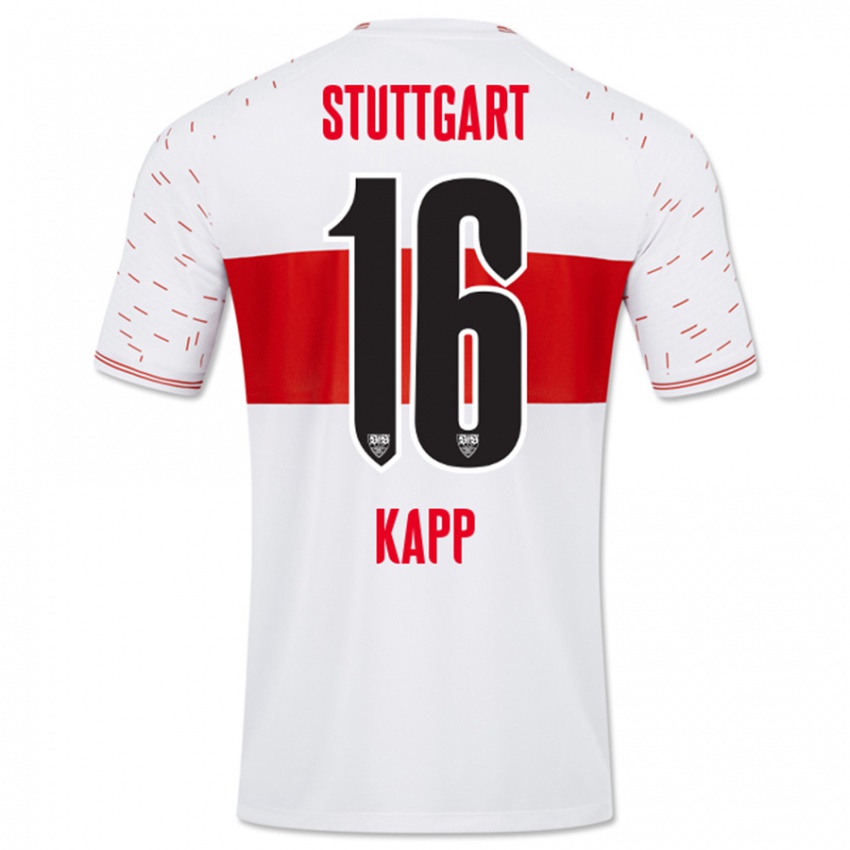 Kinderen Patrick Kapp #16 Wit Thuisshirt Thuistenue 2023/24 T-Shirt