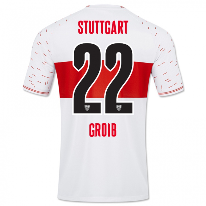 Kinderen Alexander Groiß #22 Wit Thuisshirt Thuistenue 2023/24 T-Shirt