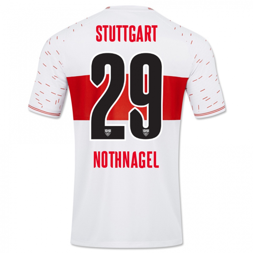 Kinderen Dominik Nothnagel #29 Wit Thuisshirt Thuistenue 2023/24 T-Shirt