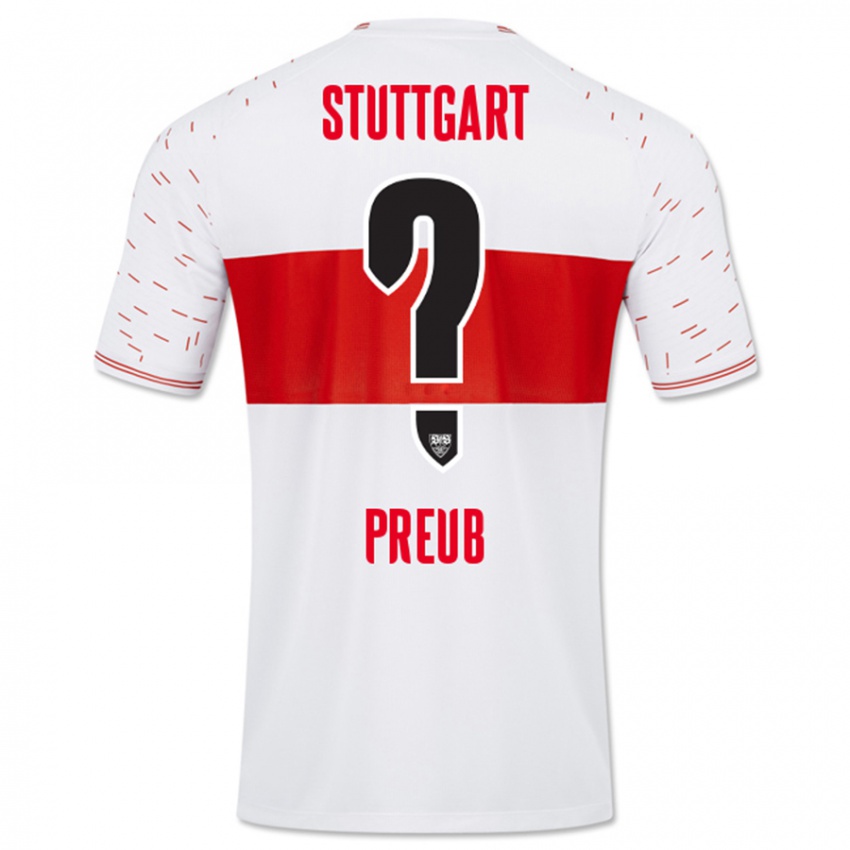 Kinderen Laurin Preuß #0 Wit Thuisshirt Thuistenue 2023/24 T-Shirt