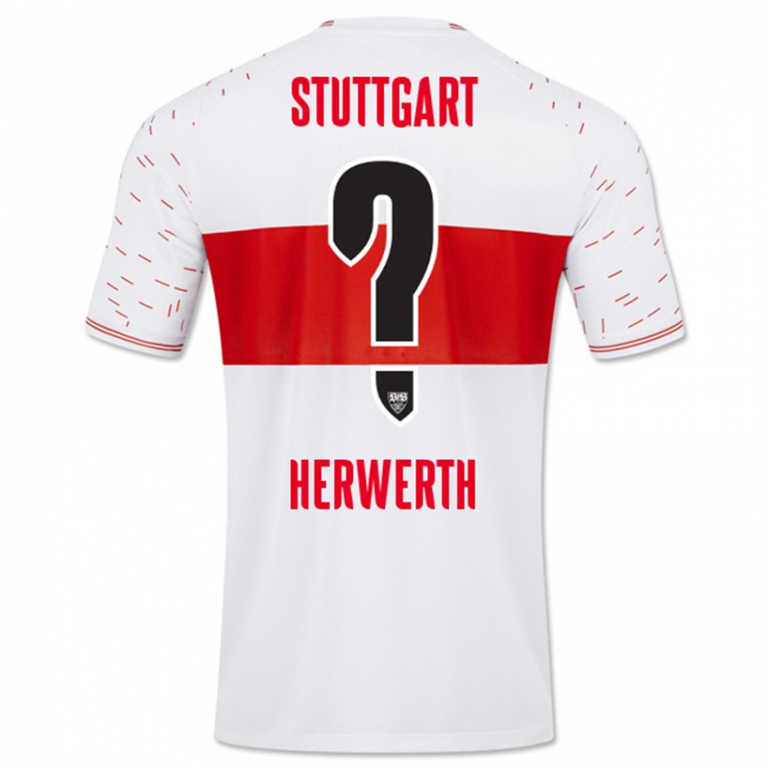 Kinderen Maximilian Herwerth #0 Wit Thuisshirt Thuistenue 2023/24 T-Shirt