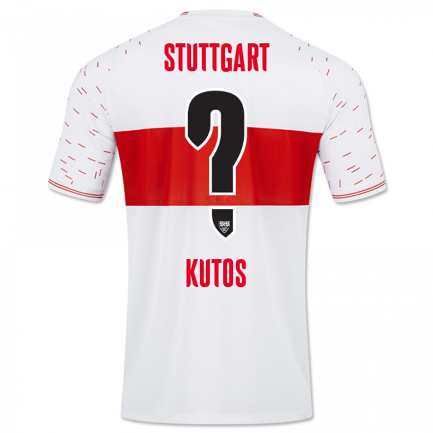 Kinderen Nino Kutos #0 Wit Thuisshirt Thuistenue 2023/24 T-Shirt