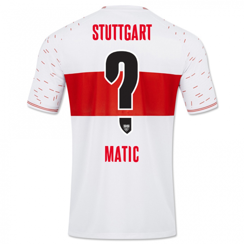 Kinderen Nikolas Matic #0 Wit Thuisshirt Thuistenue 2023/24 T-Shirt