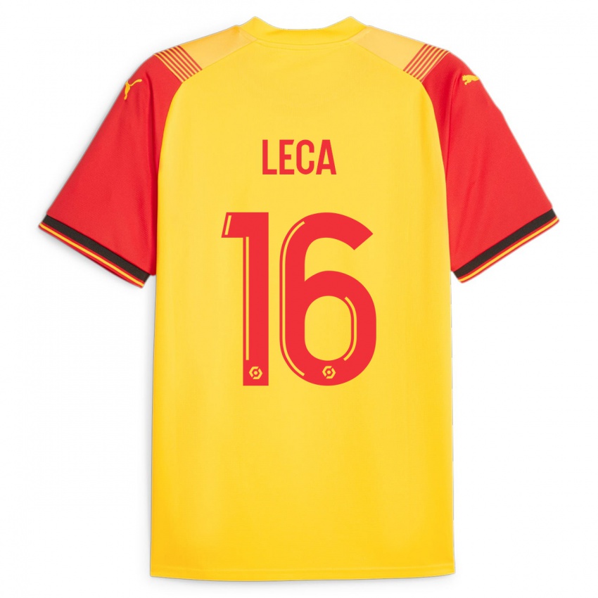 Kinderen Jean-Louis Leca #16 Geel Thuisshirt Thuistenue 2023/24 T-Shirt