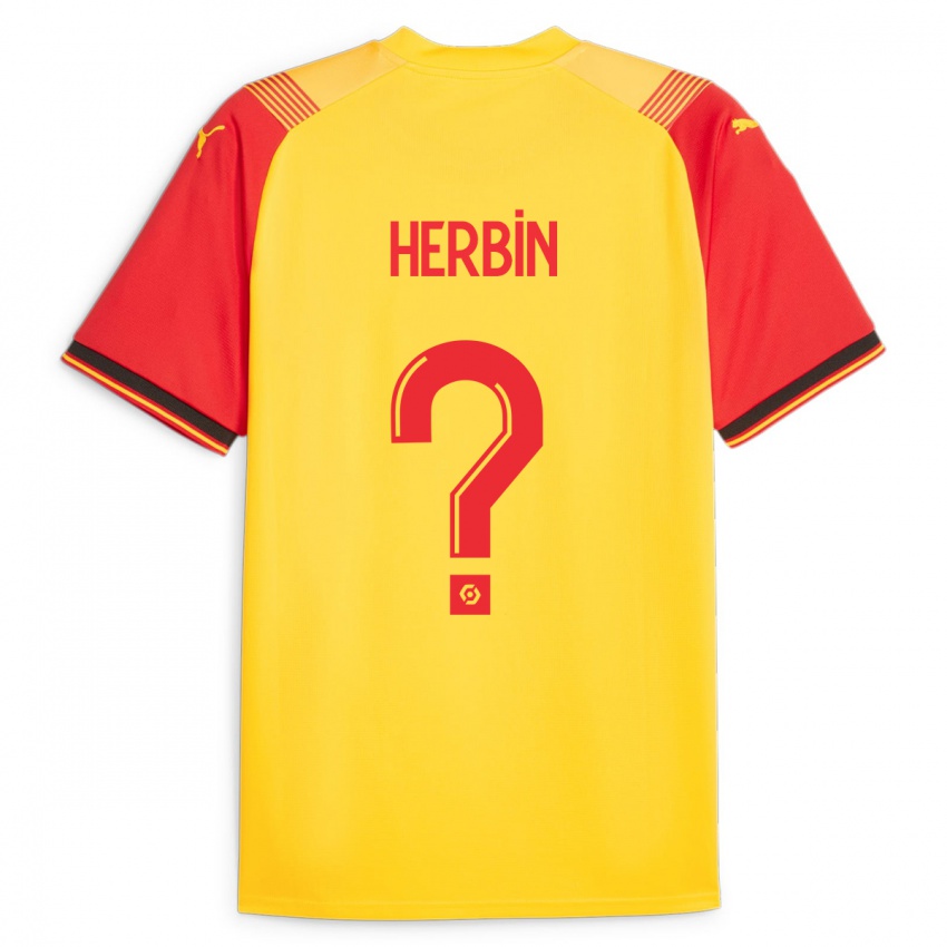 Kinderen Grégoire Herbin #0 Geel Thuisshirt Thuistenue 2023/24 T-Shirt