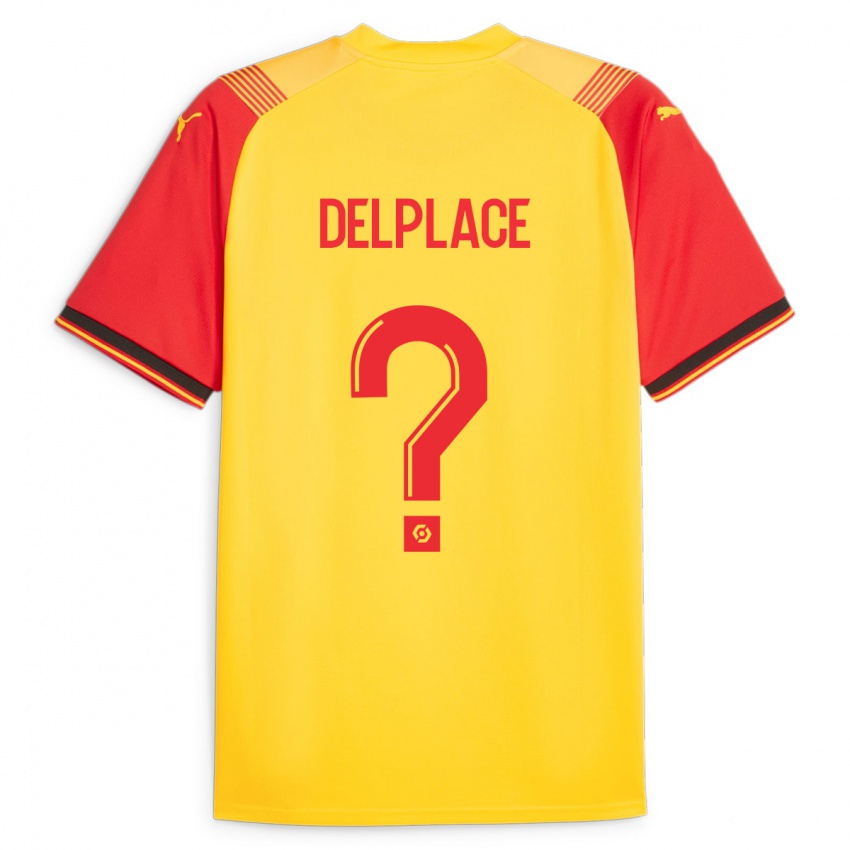 Kinderen Adam Delplace #0 Geel Thuisshirt Thuistenue 2023/24 T-Shirt