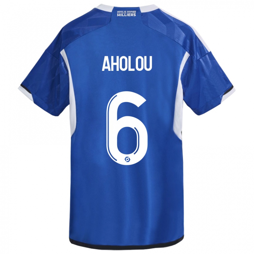 Kinderen Jean-Eudes Aholou #6 Blauw Thuisshirt Thuistenue 2023/24 T-Shirt