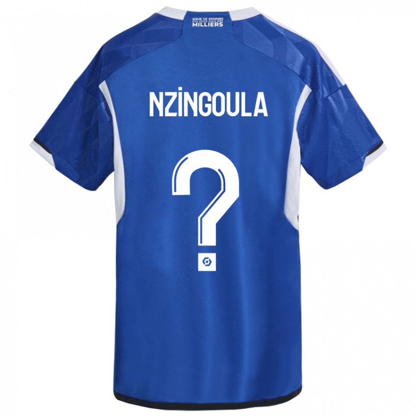 Kinderen Rabby Nzingoula #0 Blauw Thuisshirt Thuistenue 2023/24 T-Shirt