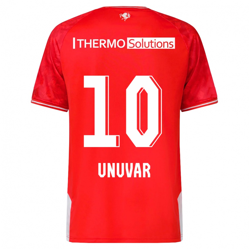 Kinderen Naci Ünüvar #10 Rood Thuisshirt Thuistenue 2023/24 T-Shirt