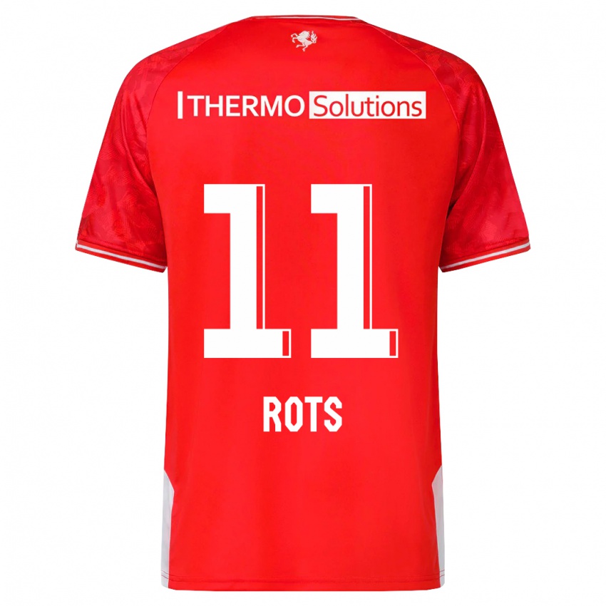 Kinderen Daan Rots #11 Rood Thuisshirt Thuistenue 2023/24 T-Shirt