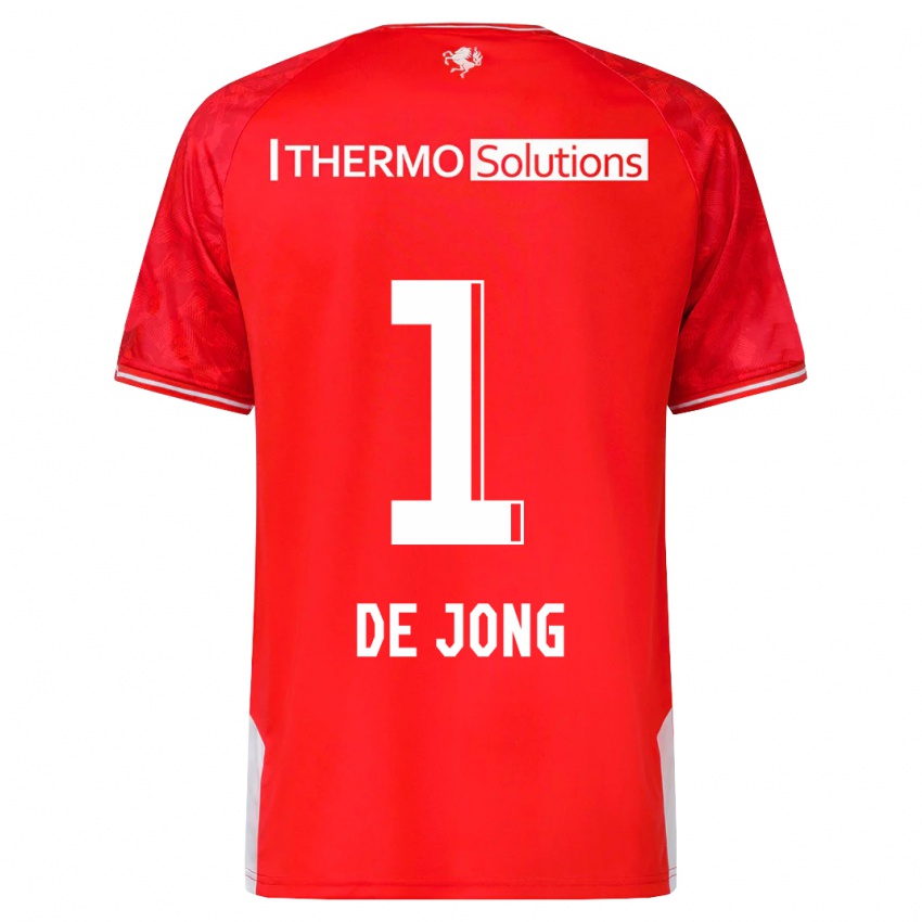 Kinderen Daniëlle De Jong #1 Rood Thuisshirt Thuistenue 2023/24 T-Shirt