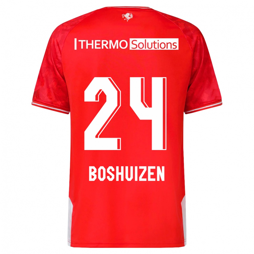 Kinderen Annouk Boshuizen #24 Rood Thuisshirt Thuistenue 2023/24 T-Shirt