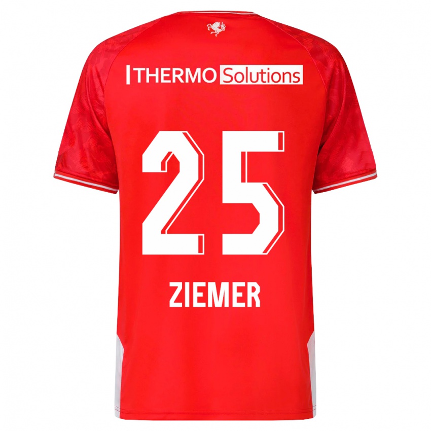 Kinderen Taylor Ziemer #25 Rood Thuisshirt Thuistenue 2023/24 T-Shirt