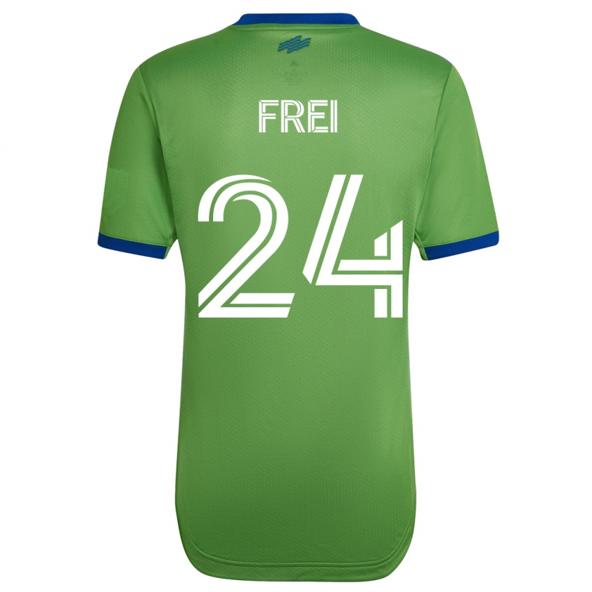 Kinderen Stefan Frei #24 Groente Thuisshirt Thuistenue 2023/24 T-Shirt