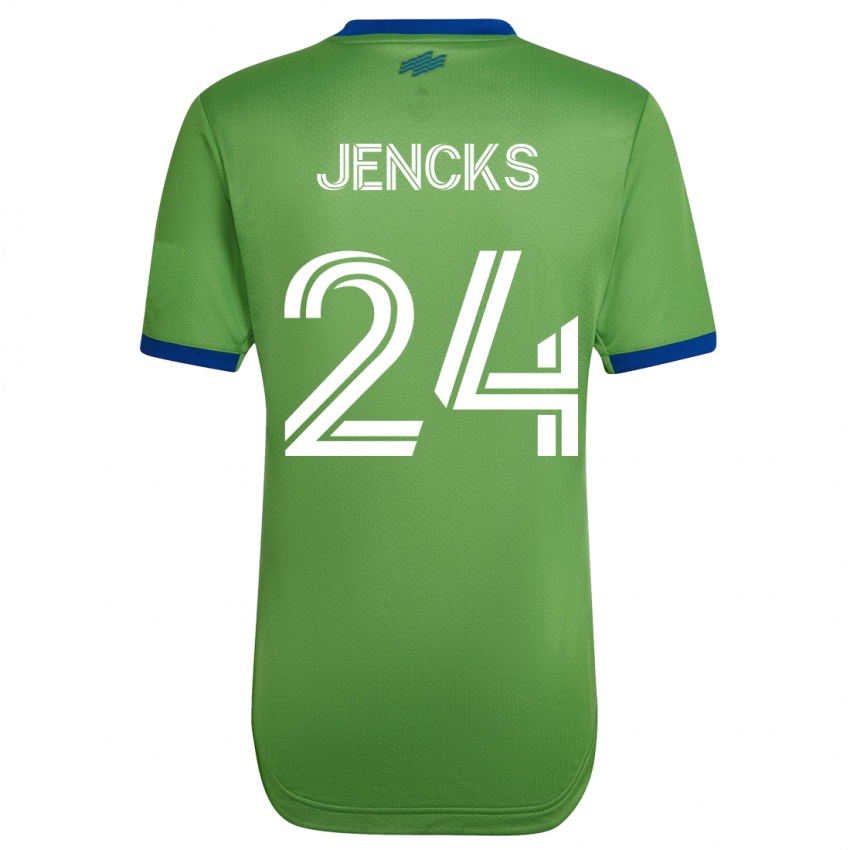 Kinderen India Jencks #24 Groente Thuisshirt Thuistenue 2023/24 T-Shirt